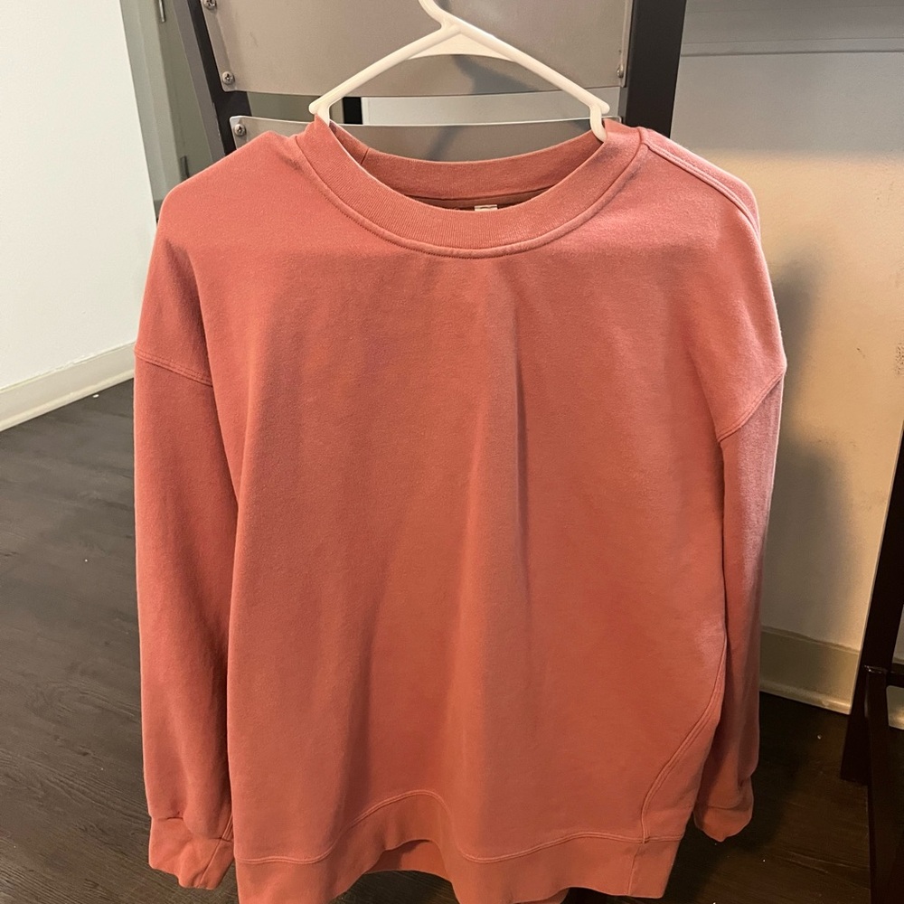 Lululemon Athletica Coral Crewneck Top